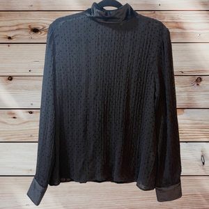 Mare Mare - Black Hunt Velvet Knit Blouse